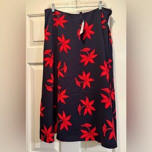 NWT Banana Republic Floral Midi Skirt